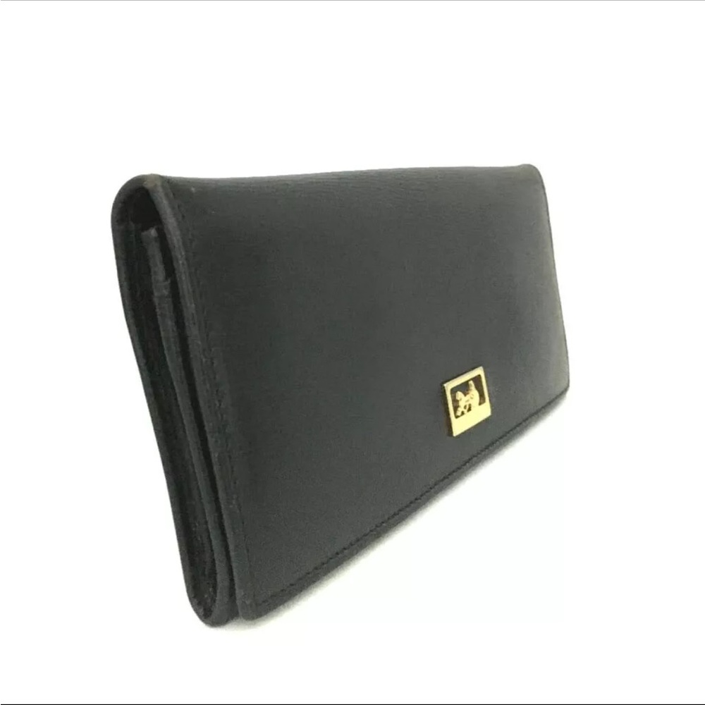 CELINE Horse carriage Long Wallet Black Accessory Vintage - Picture 2 of 8